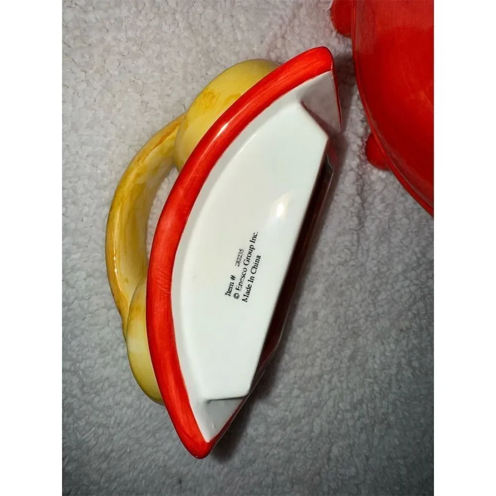 Vintage Enesco Alarm Clock Cookie Jar Multicolor Collectible 1994‎ no chips